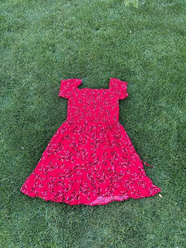 Vestido Rojo de Flores